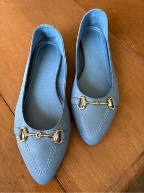 Ladies Leather Shoes. 
Luxury, Quality, Comfort. 
Beautiful Blue.
From Spain.